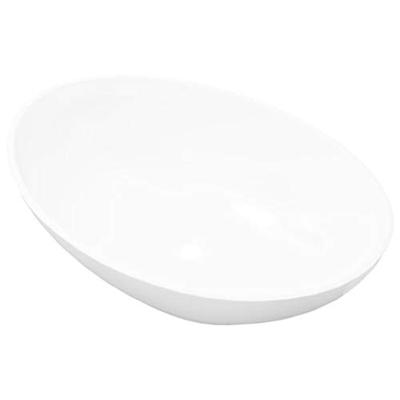 VidaXL Wastafel ovaal 40x33 cm keramiek wit VidaXL Wastafel ovaal 40x33 cm keramiek wit
