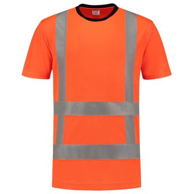 Tricorp 103005 T-shirt RWS Birdseye - fluor orange - maat M