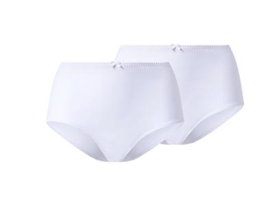 esmara 2 Corrigerende dames onderbroeken (Wit, L (44/46))