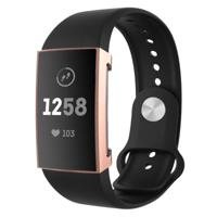 Voor Fitbit charge 3 volledige dekking plating TPU horloge case (Rose goud) - thumbnail