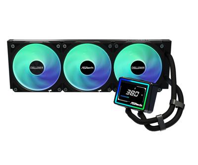 Asrock Challenger 360 Digital Processor Kit voor vloeistofkoeling 12 cm Zwart