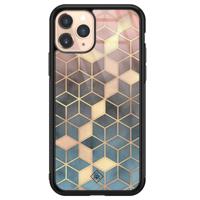 iPhone 11 Pro glazen hardcase - Cubes art - thumbnail