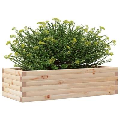 VidaXL Plantenbak 90x40x23 cm massief grenenhout