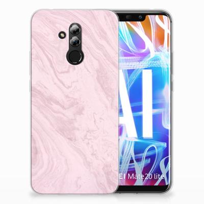 Huawei Mate 20 Lite | TPU | Siliconen hoesje | Marble Pink - Origineel Cadeau Vriendin Huawei Mate 20 Lite | TPU | Siliconen hoesje | Marble Pink - Origineel Cadeau Vriendin
