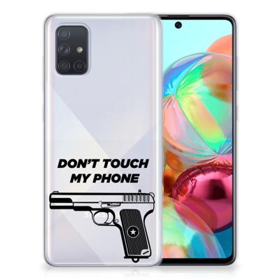 Samsung Galaxy A71 Silicone-hoesje Pistol DTMP Samsung Galaxy A71 Silicone-hoesje Pistol DTMP