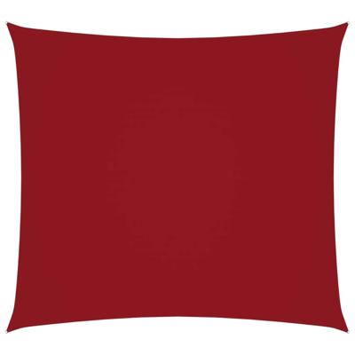Zonnescherm vierkant 4,5x4,5 m oxford stof rood