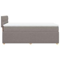 Boxspring met matras stof taupe 100x200 cm - thumbnail