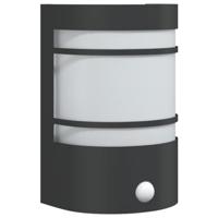 VidaXL Buitenwandlamp met sensor roestvrij staal zwart - thumbnail