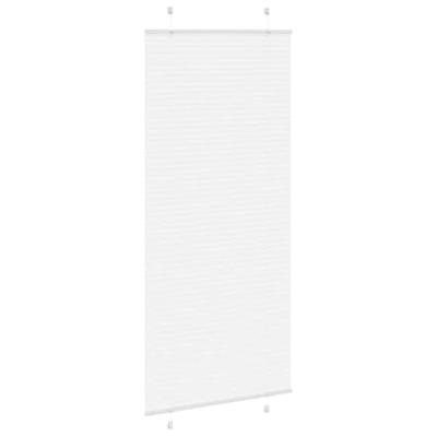Pliss rolgordijn 85x200 cm stofbreedte 84,4 cm polyester wit - thumbnail