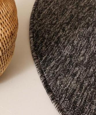Tapeso Rond vloerkleed Lush - antraciet - 200 cm rond Tapeso Rond vloerkleed Lush - antraciet - 200 cm rond