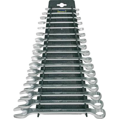 HAZET Ring-steeksleutelset 603/17H - Buitentwaalfkant tractieprofiel - 17-delig - 6 - 24