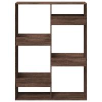 Boekenkast 100x33x135 cm bewerkt hout bruin eikenkleurig - thumbnail