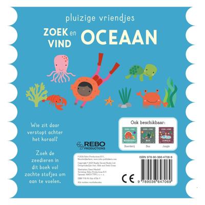 Rebo Publishers Zoek en vind - oceaan pluizige vriendjes
