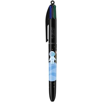 Bic Colours Decors, 4-kleurenbalpen, medium, klassieke inktkleuren, doos van 8 stuks - thumbnail