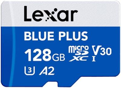 Micro SD geheugenkaart met adapter Lexar LMSBLPL128G-BNANG 128 GB
