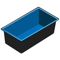 Quadra C3 voorgevormde vijver - thumbnail