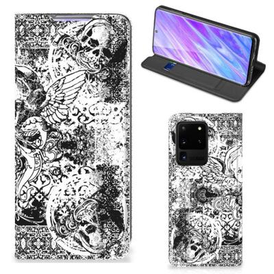 Mobiel BookCase Samsung Galaxy S20 Ultra Skulls Angel Mobiel BookCase Samsung Galaxy S20 Ultra Skulls Angel