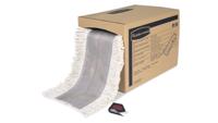 Rubbermaid Commerciële RCP M150 op lengte gesneden stofdweilen, katoen, cut-end, 5' x 40', wit - thumbnail
