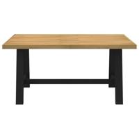 Eettafel NOAIN A-vormige poten 160x90x75 cm massief hout - thumbnail
