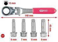 KS Tools 918.3500 1/2 remzadel speciale dopsleutelset, 5-delig - thumbnail