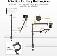 VIJIM LS11 dubbel verstelbaar statief arm met tafelklem - thumbnail