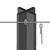 Gallagher Bevestigingsdraadje kort voor Insultimber/Eco paal (25) - 011056 011056 - thumbnail