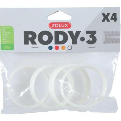 Rody3 Knaagdierkooi Connectoren - ZOLUX - Roylounge - Wit - 4 stuks