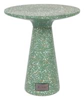 Zuiver Ronde Bijzettafel 'Victoria' Terrazzo, 41cm, kleur Groen - thumbnail