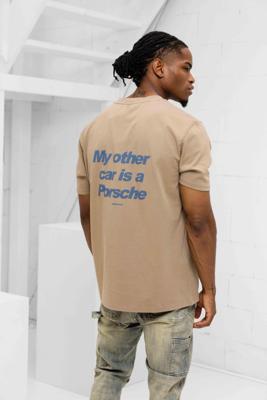 Pure Path My Other Car T-Shirt Heren Bruin - Maat L - Kleur: Taupe | Soccerfanshop