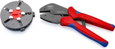 Knipex MultiCrimp 97 33 01 Krimptang Ongeïsoleerde, open connectoren, Geïsoleerde kabelschoenen + connectoren / stootverbinders, Adereindhulzen Incl. Knipex MultiCrimp 97 33 01 Krimptang Ongeïsoleerde, open connectoren, Geïsoleerde kabelschoenen + connectoren / stootverbinders, Adereindhulzen Incl.
