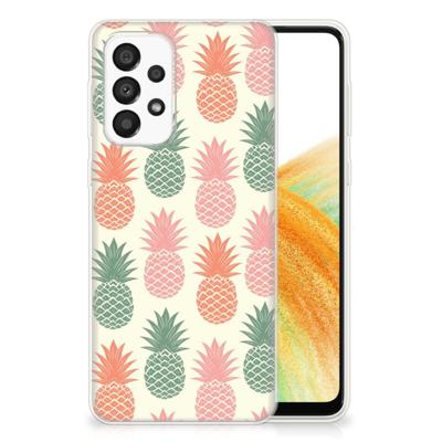 Samsung Galaxy A33 5G | Siliconen Case | Ananas Samsung Galaxy A33 5G | Siliconen Case | Ananas