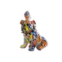 Decoratieve figuren Home ESPRIT Multicolour Hond 17 x 25 x 27 cm - thumbnail