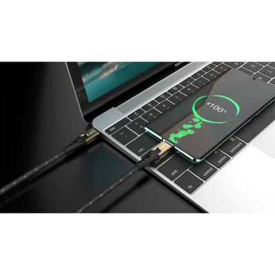 Oehlbach USB-kabel USB 3.2 Gen2 (USB 3.1 Gen2) USB-C stekker, USB-C stekker 2.00 m Zwart/goud D1C9532 - thumbnail