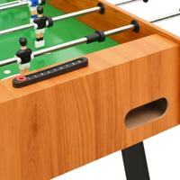 VidaXL Voetbaltafel inklapbaar 121x61x80 cm lichtbruin - thumbnail