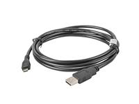 Lanberg CA-USBM-10CC-0018-BK USB 2.0 A-stekker naar USB Micro-B stekker kabel, 1,8m zwart - thumbnail