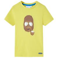 VidaXL Kindershirt met korte mouwen 140 geel - thumbnail