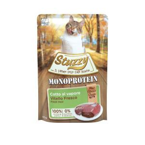 Stuzzy Cat Grain Free Monoprotein kalf nat kattenvoer 85 gram 1 doos (20 x 85 g)