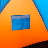 Windscherm Beach Colorbaby 62137 Blauw Oranje (200 x 125 x 120 cm) - thumbnail