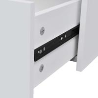 Dressoir met 4 lades 60x30,5x71 cm wit - thumbnail