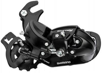 Shimano Tourney ty300 achterderailleur 6/7-speed met haak zwart