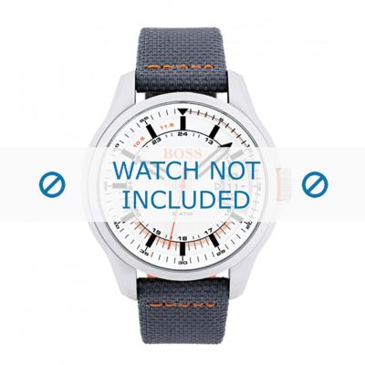Horlogeband Hugo Boss HO1550015 / 659302780 Canvas Grijs 22mm