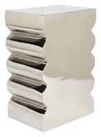 Zuiver Krukje/Bijzettafel 'Curves' 30 x 21cm, kleur Zilver - thumbnail