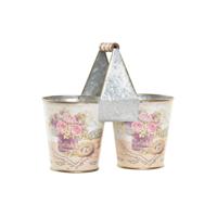 DKD Home Decor Roze Metaal Shabby Chic 24 x 12 x 23 cm - thumbnail