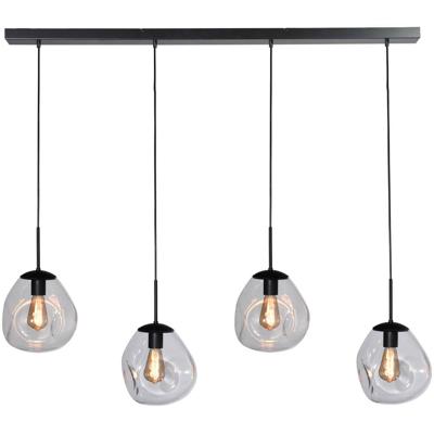 Masterlight HanglampLava 4x helder glas Ø 24cm - 2761-05-130-4-00-61