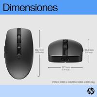 HP 710 Muis Draadloos Zwart 7 Toetsen 3000 dpi Oplaadbaar - thumbnail