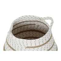 Basket spelset DKD Home Decor Wit Bruin Grijs Jute (2 Onderdelen) (2 Stuks) - thumbnail