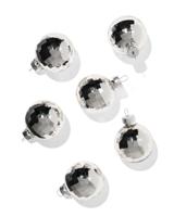 HEMA Kerstballen set disco - 6 stuks (zilver) - thumbnail