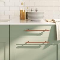 Handvatten 20 st 192 mm roestvrij staal bronskleurig - thumbnail