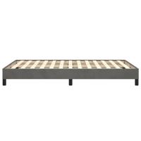 Bedframe zonder matras 120x200 cm fluweel donkergrijs - thumbnail