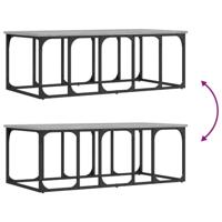 Salontafel 100x50x35,5 cm bewerkt hout grijs sonoma eikenkleur - thumbnail